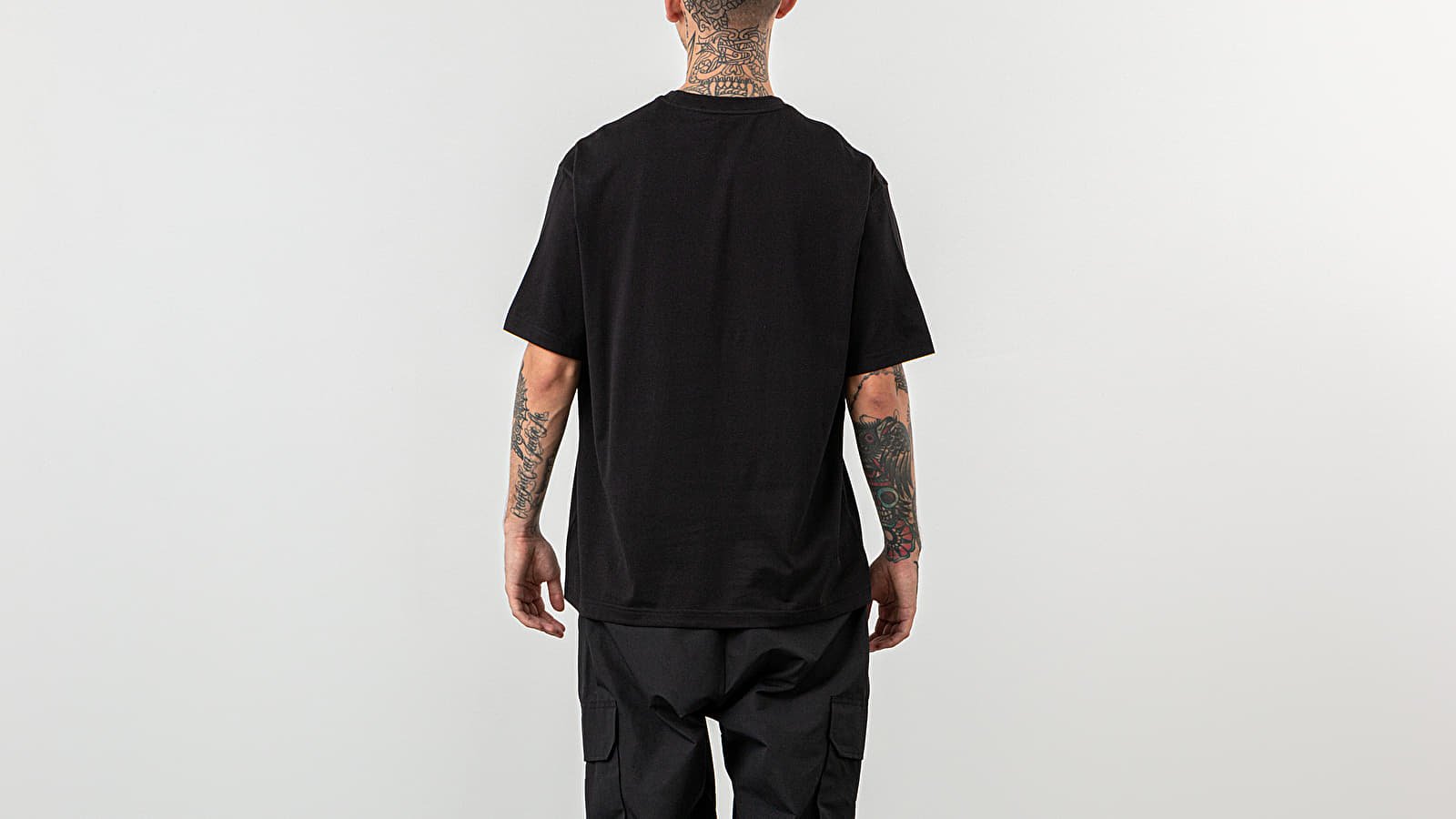 Marškinėliai Y-3 Stacked Logo Tee Black