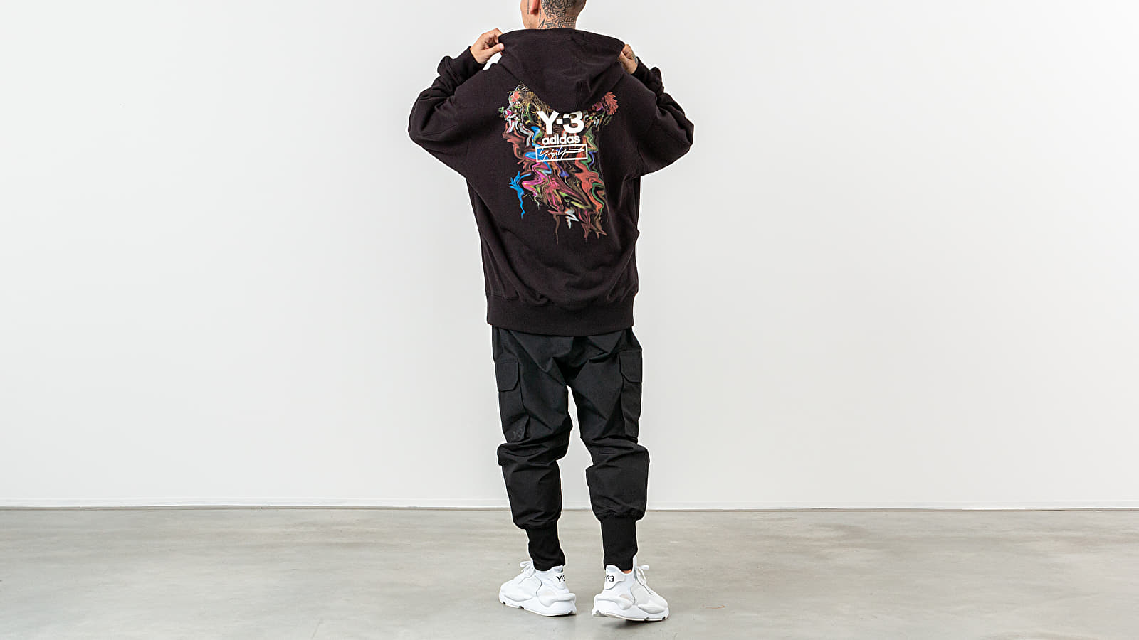 Hoodies and sweatshirts  Y-3 Toketa Print Hoodie Black