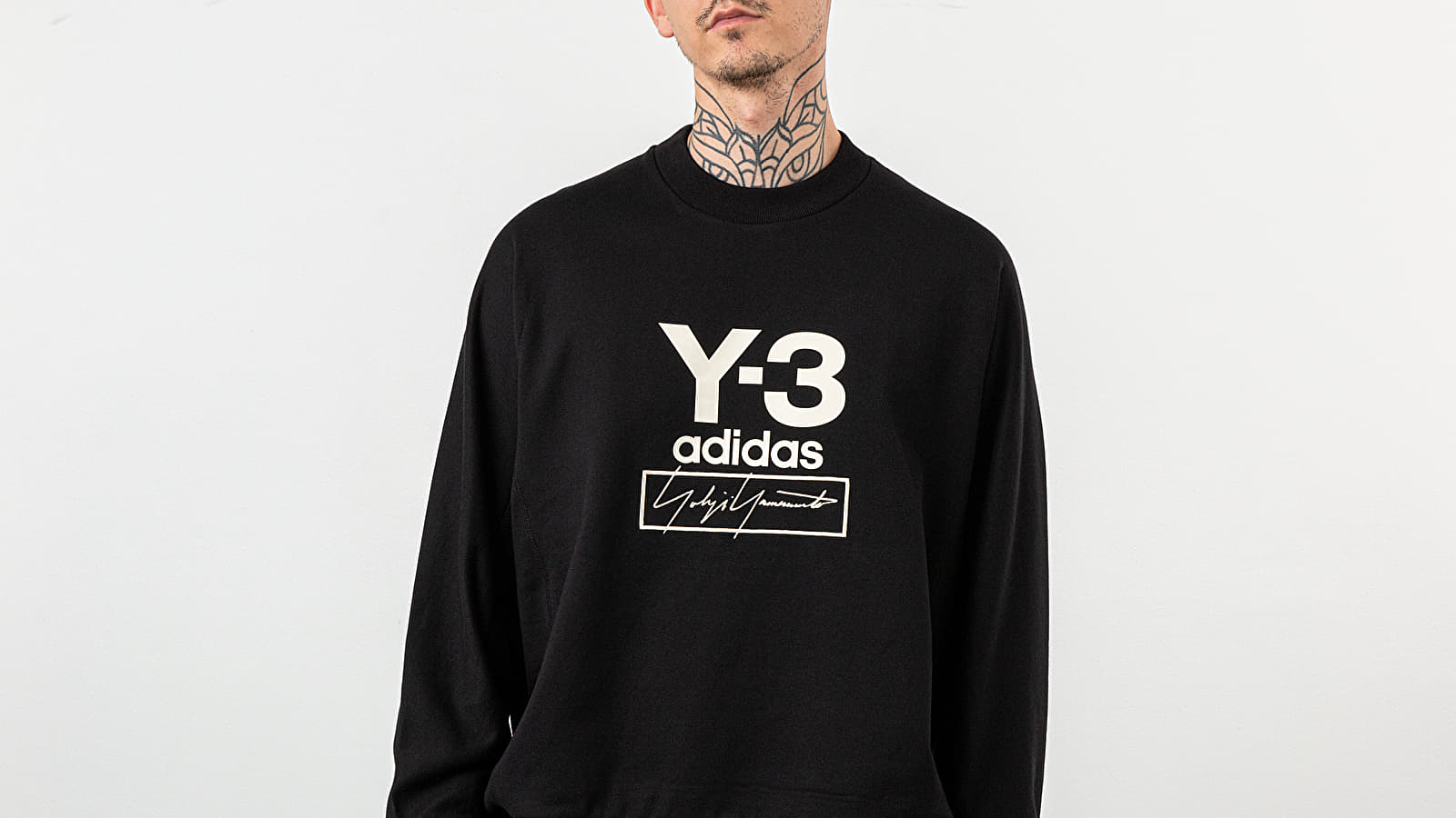 Hoodies and sweatshirts  Y-3 Stacked Logo Crewneck Black