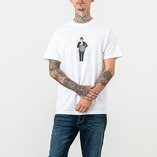 T shirts PLEASURES x Bob Dylan Darts Tee White Footshop