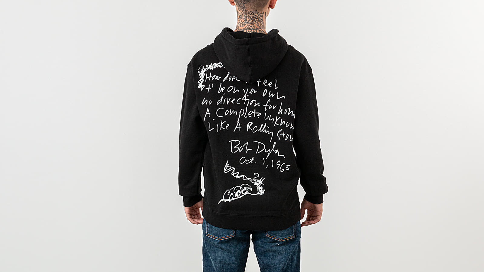 Hoodies and sweatshirts  PLEASURES x Bob Dylan Ride Hoodie Black