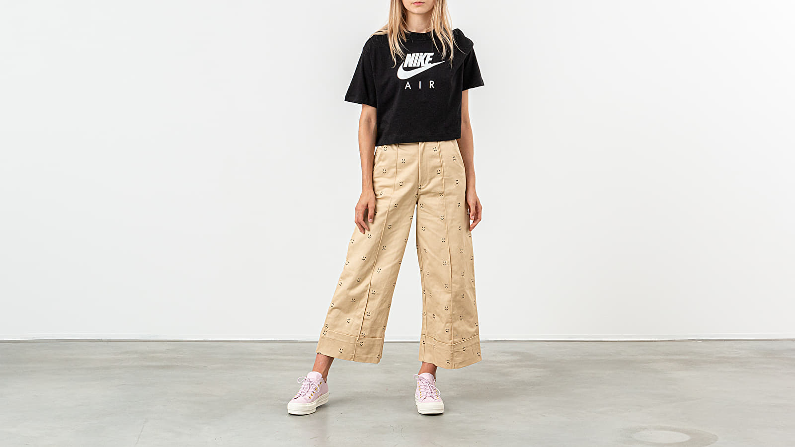 Pants Lazy Oaf Happy Sad Chino Trousers Sand | Footshop