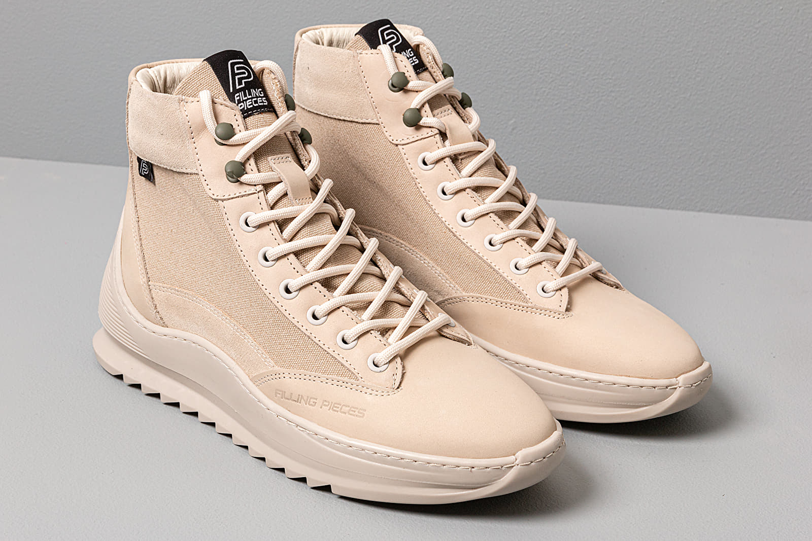 Scarpe uomo Filling Pieces Mid Apline Heel Cap Aten Off White