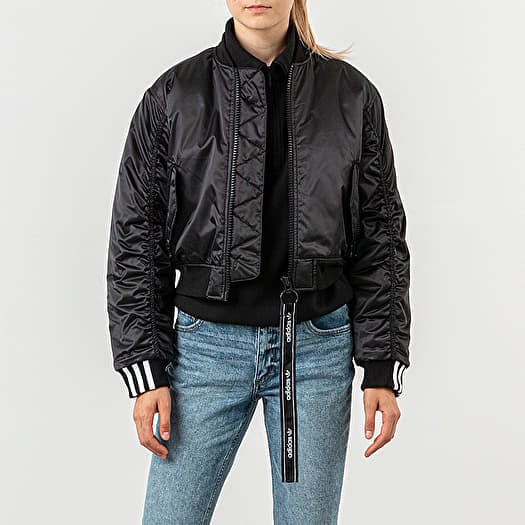 Adidas cropped bomber jacket online