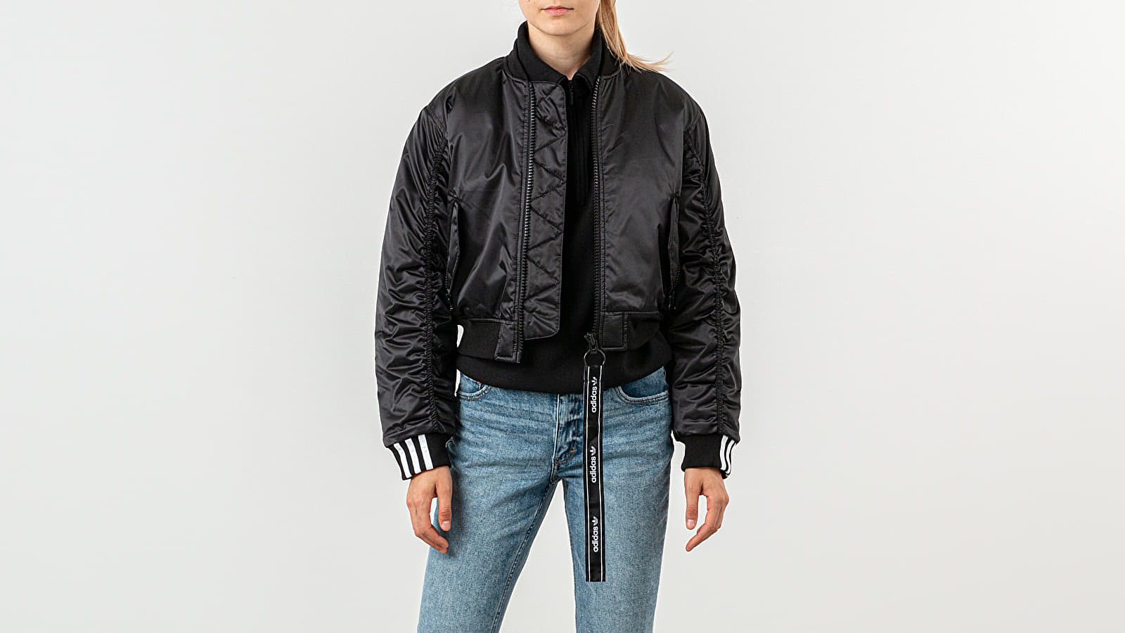 Cropped bomber jacket adidas new arrivals