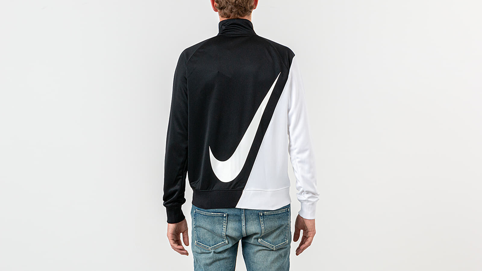 Jacken Nike Sportswear Swoosh Jacket Black/ White/ White