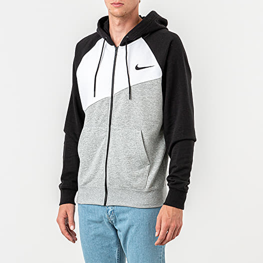 nike sportswear swoosh hoodie grey
