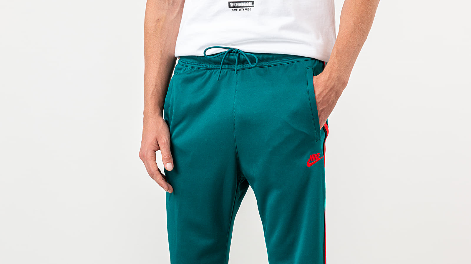 Pantaloni Nike Sportswear Tribute Pants Geode Teal/ University Red
