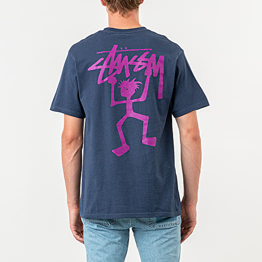 T shirts Stussy Warrior Man Tee Navy Footshop