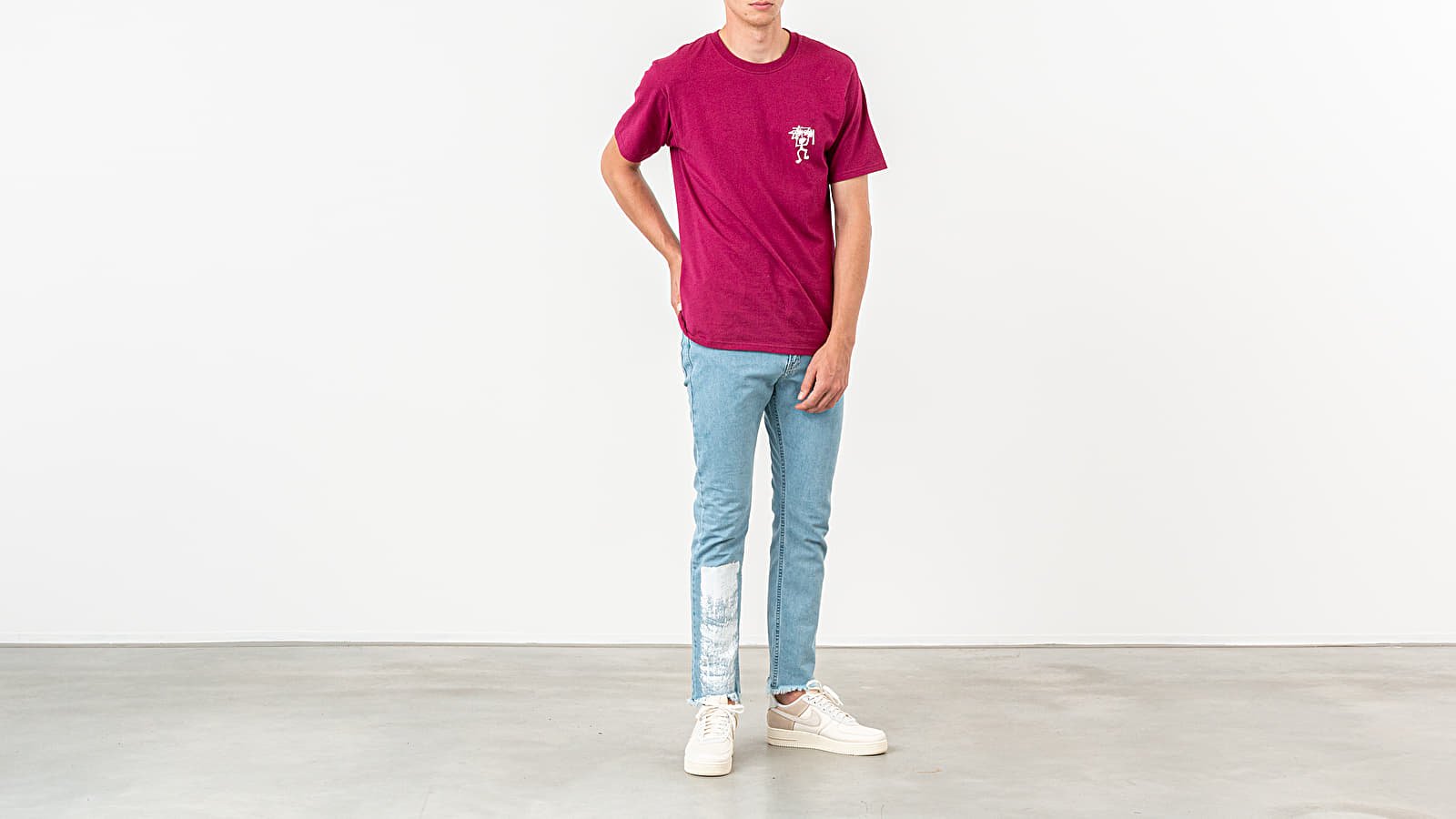 Camisetas Stüssy Warrior Man Tee Wine