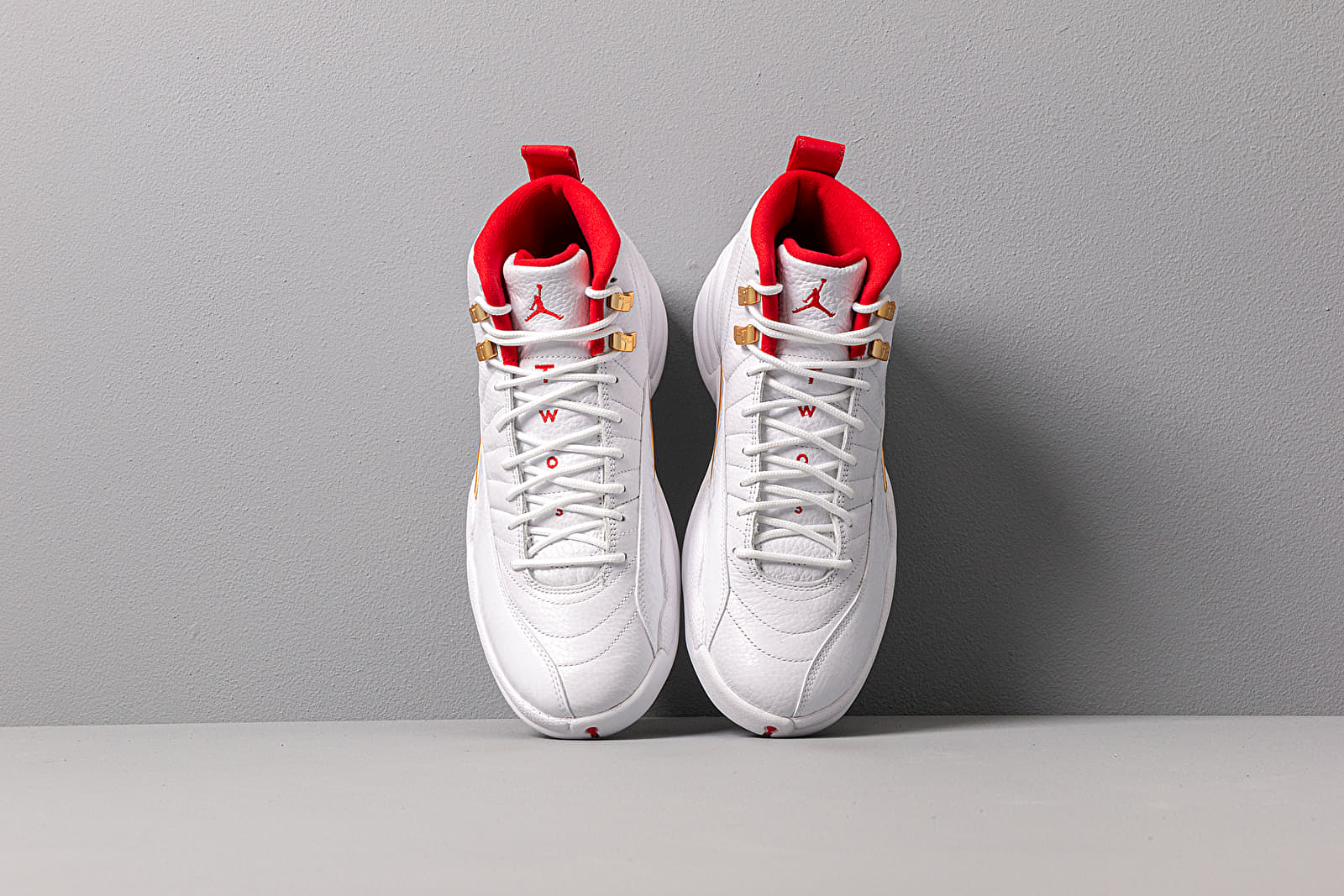 Men s shoes Air Jordan 12 Retro White University Red Metallic Gold Footshop