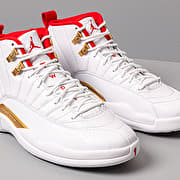 Retro 12 cheap red and gold