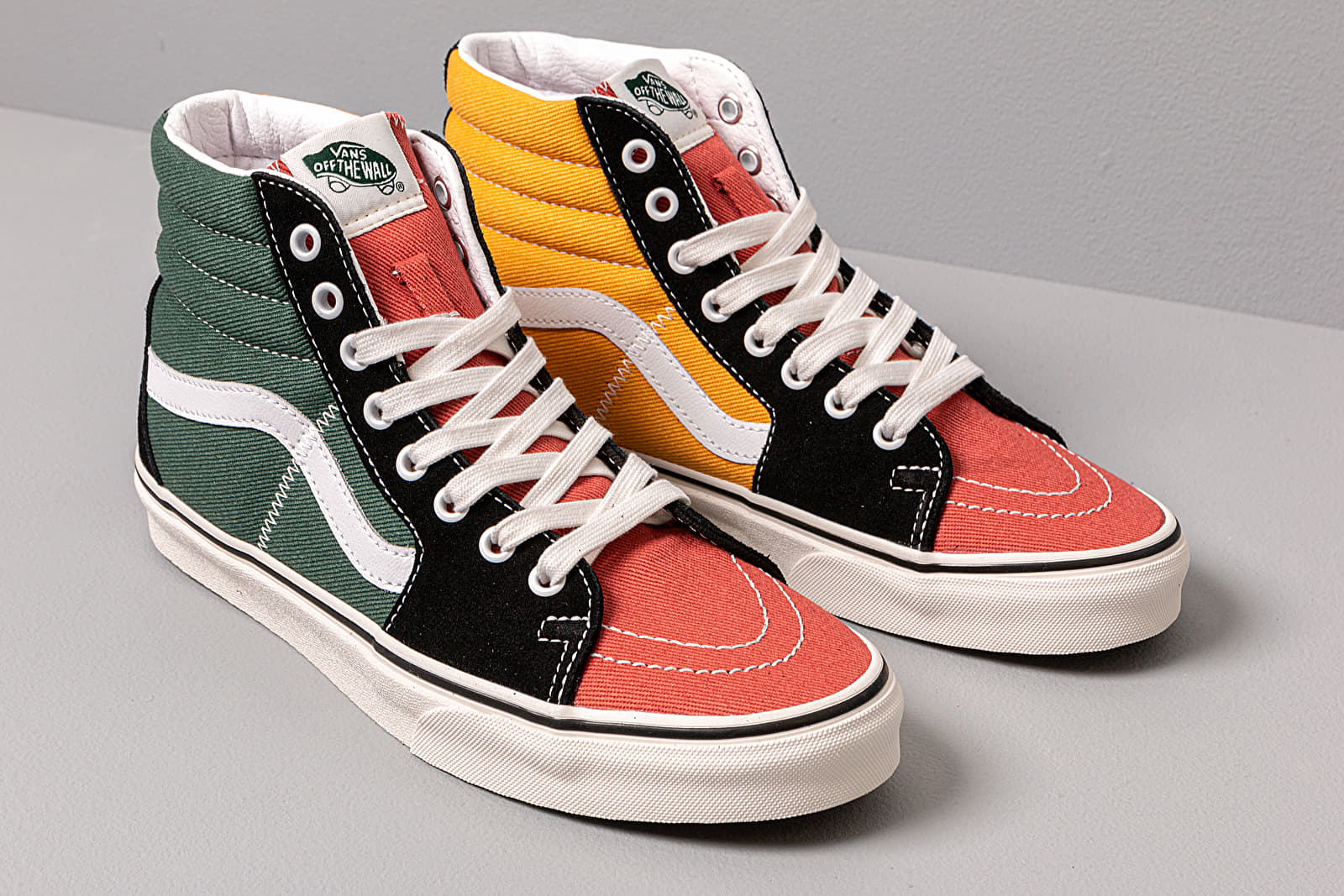 Men s shoes Vans SK8 Hi VARSITY Mlt Blanc De Blanc Footshop