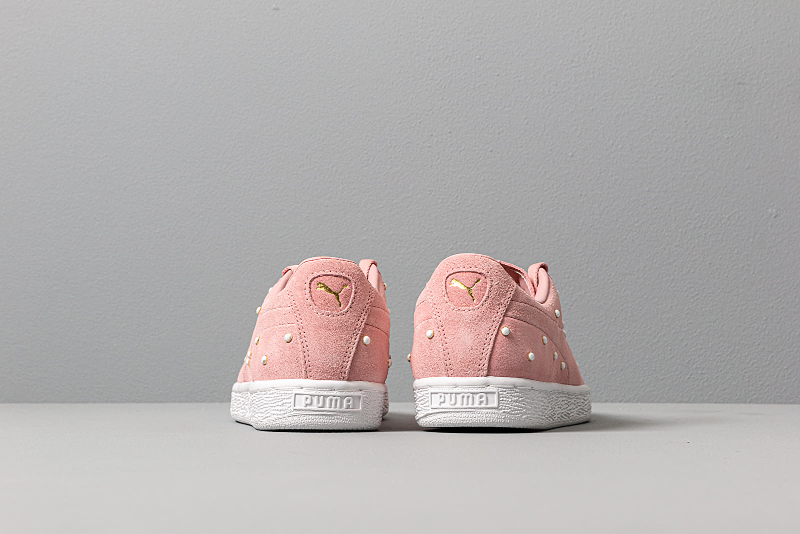 Γυναικεία παπούτσια Puma Suede Pearl Studs Wn s Bridal Rose-Puma Team Gold