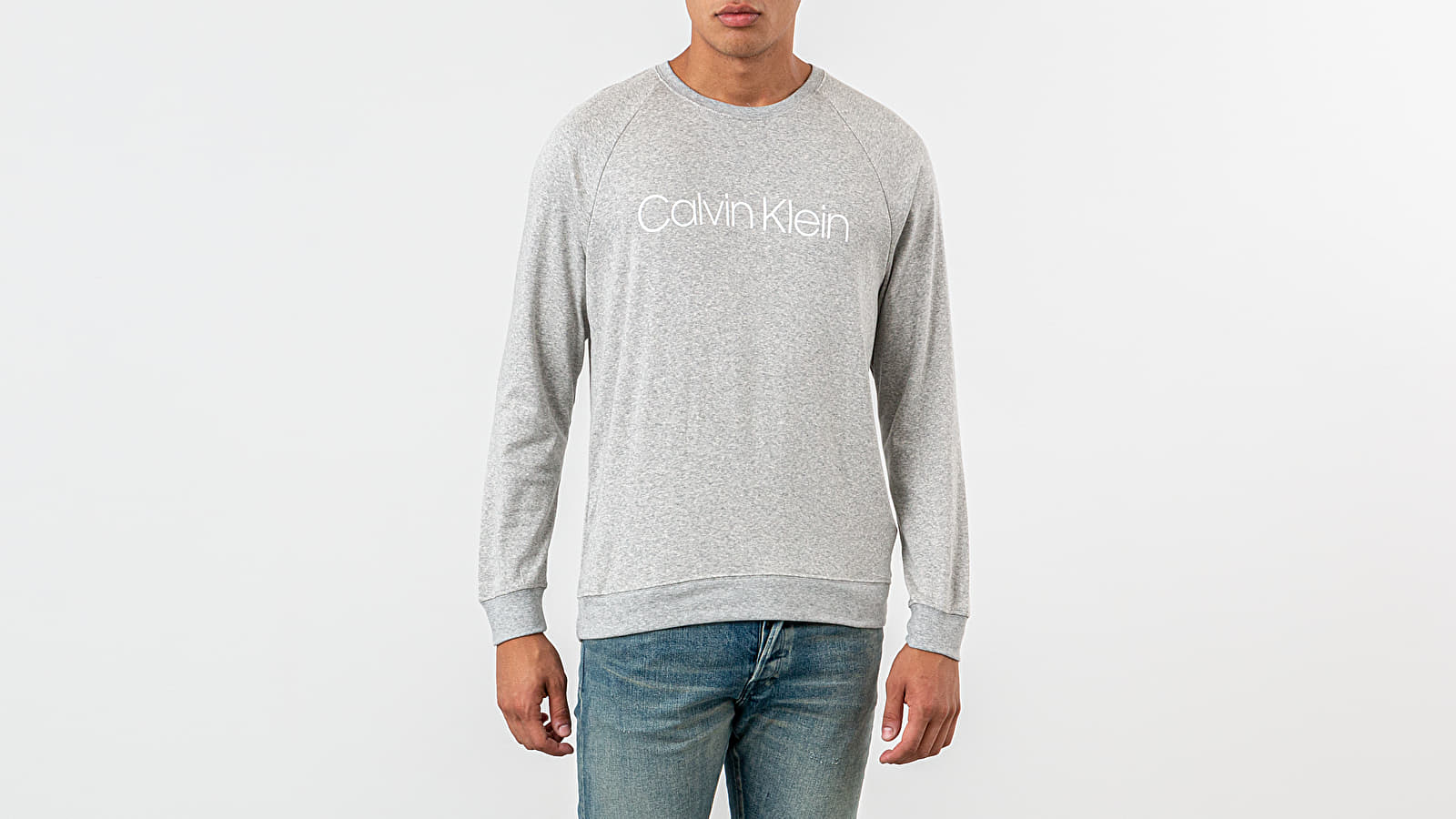 T-Shirts Calvin Klein Long Sleeve Tee Grey