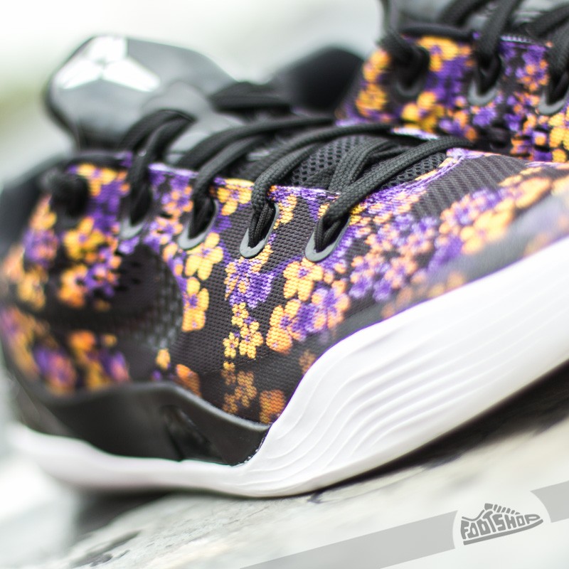 Scarpe donna Nike Kobe IX EM QS (GS) Black/ Black-Court Purple-Yellow