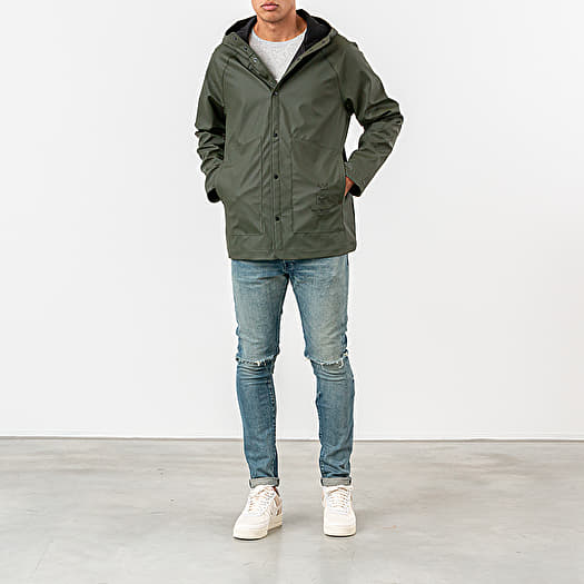 Raincoats Herschel Supply Co. x Jean Michel Basquiat Rainwear Jacket Dark Olive Record Footshop