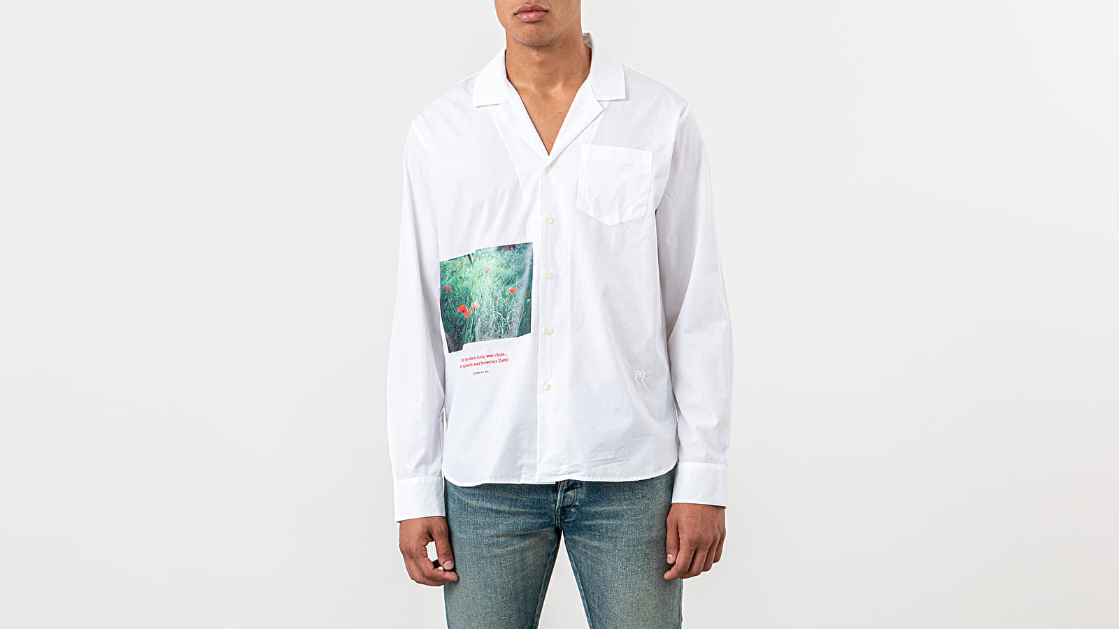 Ризи Soulland Blant Printed Shirt White