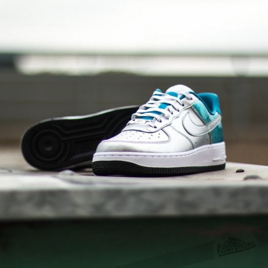 Nike air force 1 metallic blue discount