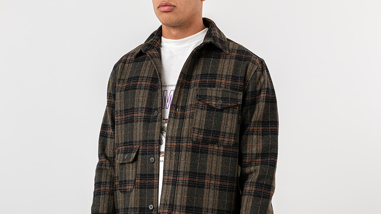 Camisas Han Kjøbenhavn Shirt Army Check