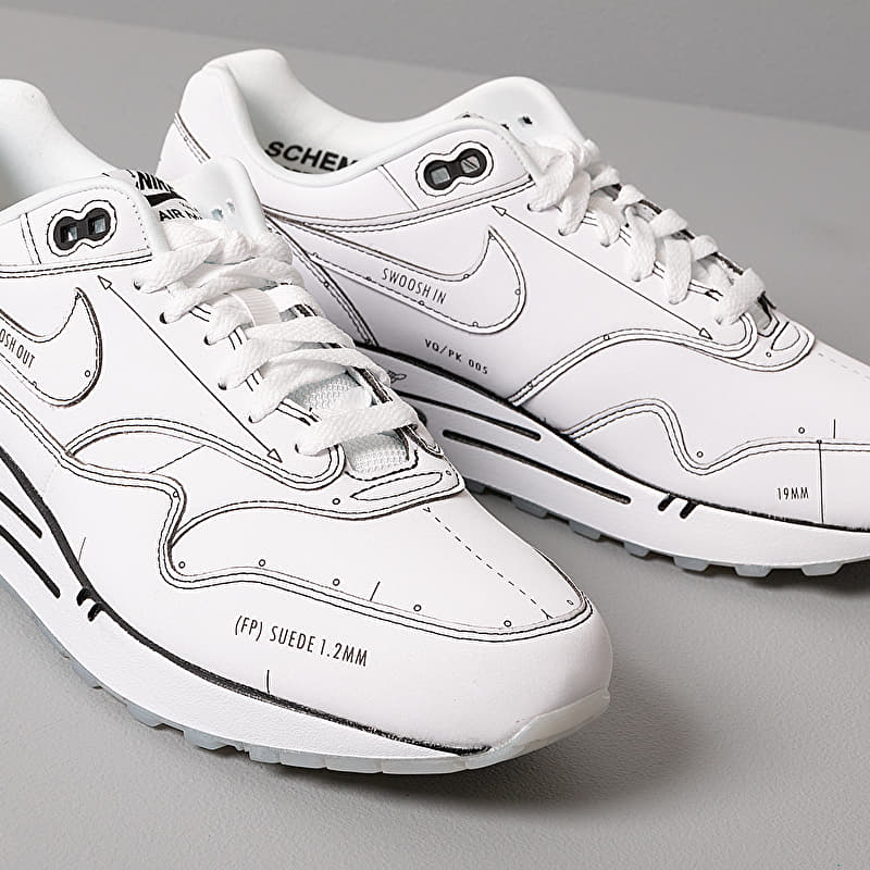 Nike Air Max 1 Sketch To Shelf White/ White-Black | Footshop