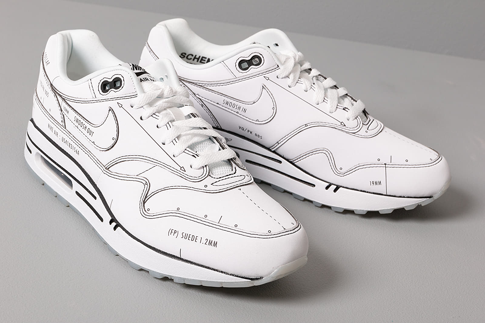 Men's shoes Nike Air Max 1 Sketch To Shelf White/ White-Black