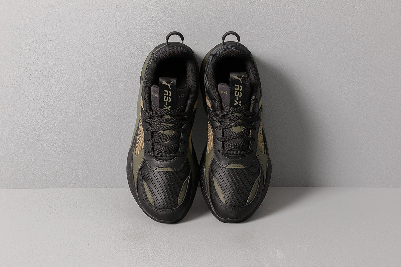 Puma rsx black clearance olive