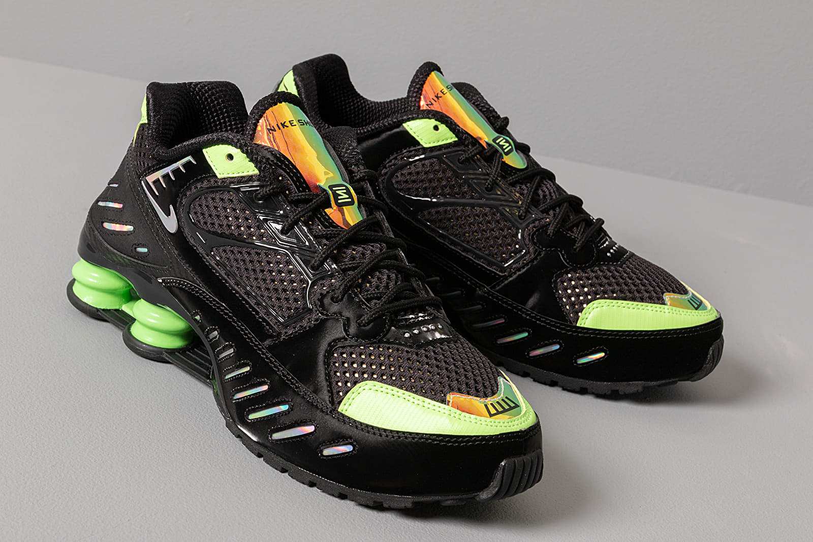 Women s shoes Nike W Shox Enigma Sp Black Black Lime Blast Footshop