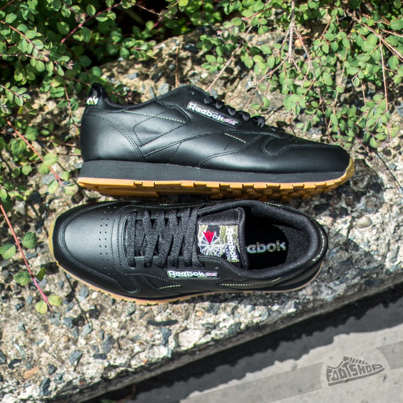 Zapatillas Hombre Reebok Classic Leather Black/Warm Olive/Oatmeal