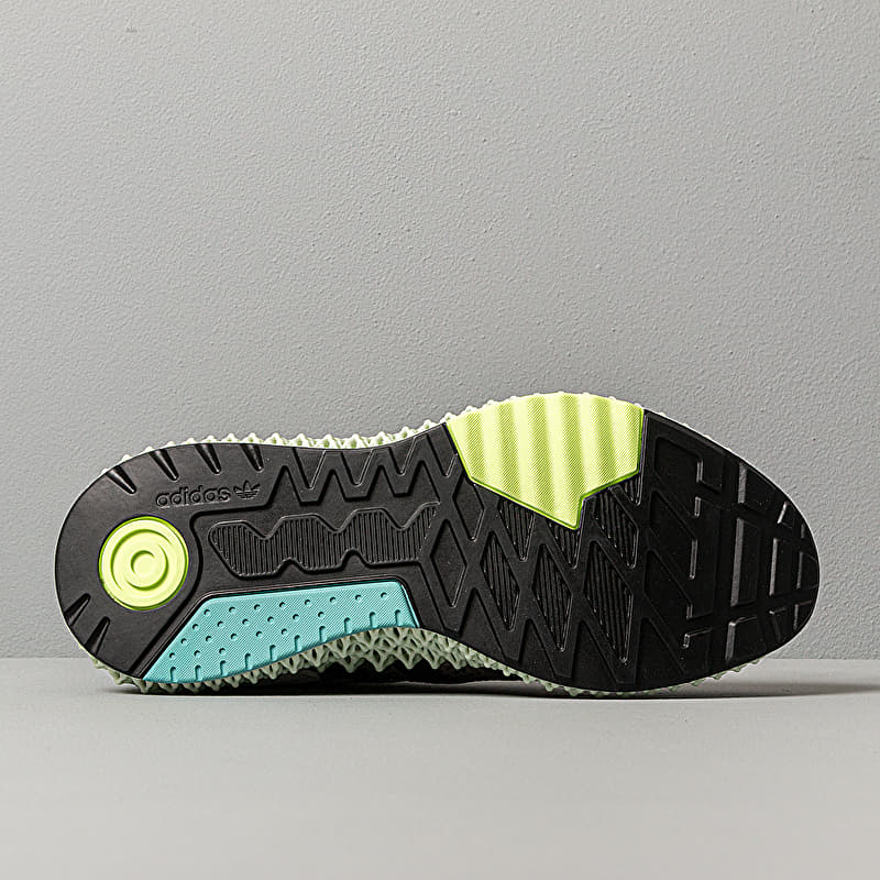 adidas ZX 4000 4D Grey One/ Solar Red/ Bright Cyan | Footshop
