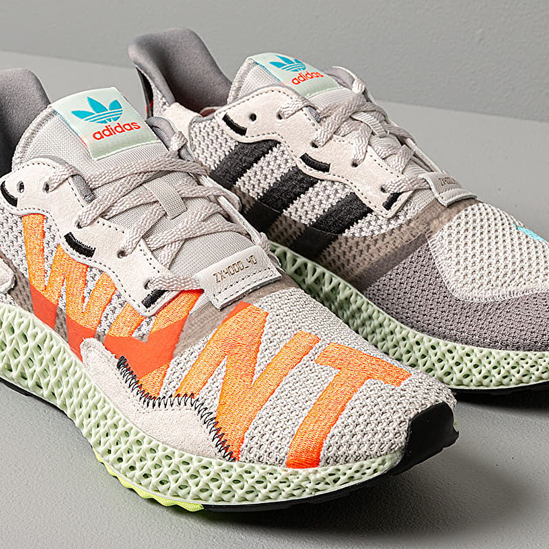 靴 EUR40 Tatami fiji Мужская обувь adidas ZX 4000 4D Grey One/ Solar Red/ Bright Cyan