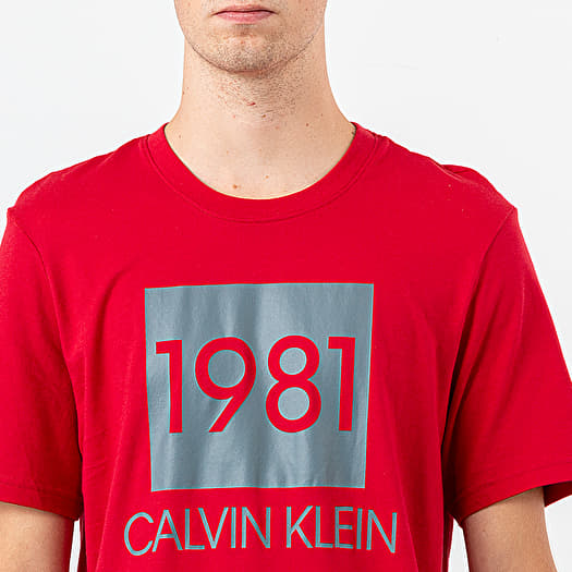 T shirt Calvin Klein 1981 Bold Lounge Logo Tee