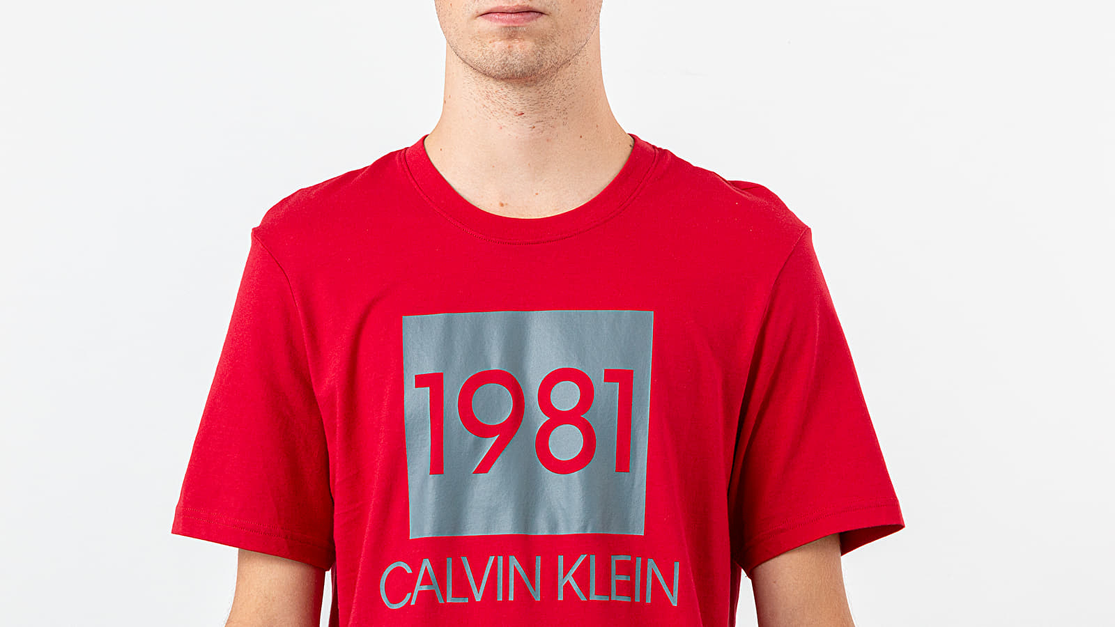T-shirts Calvin Klein 1981 Bold Lounge Logo Tee Red