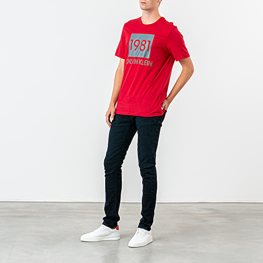 T shirt Calvin Klein 1981 Bold Lounge Logo Tee