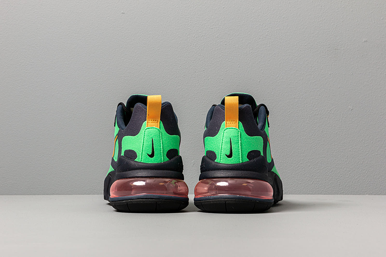 Air max 270 react green ochre top  and  obsidian