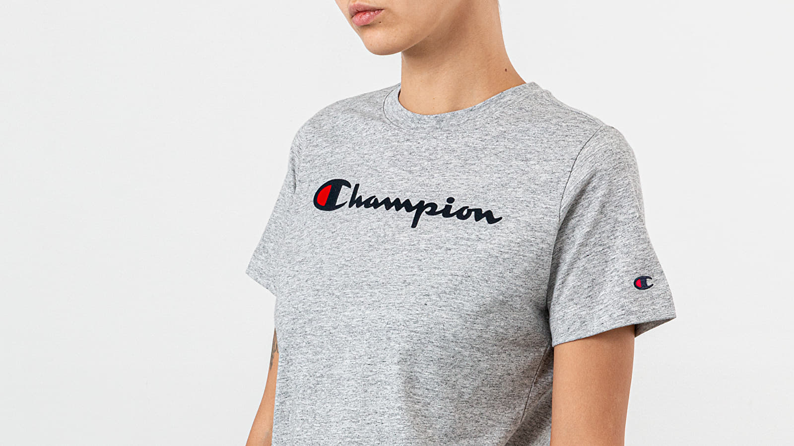 Camisetas Champion Tee Grey Footshop