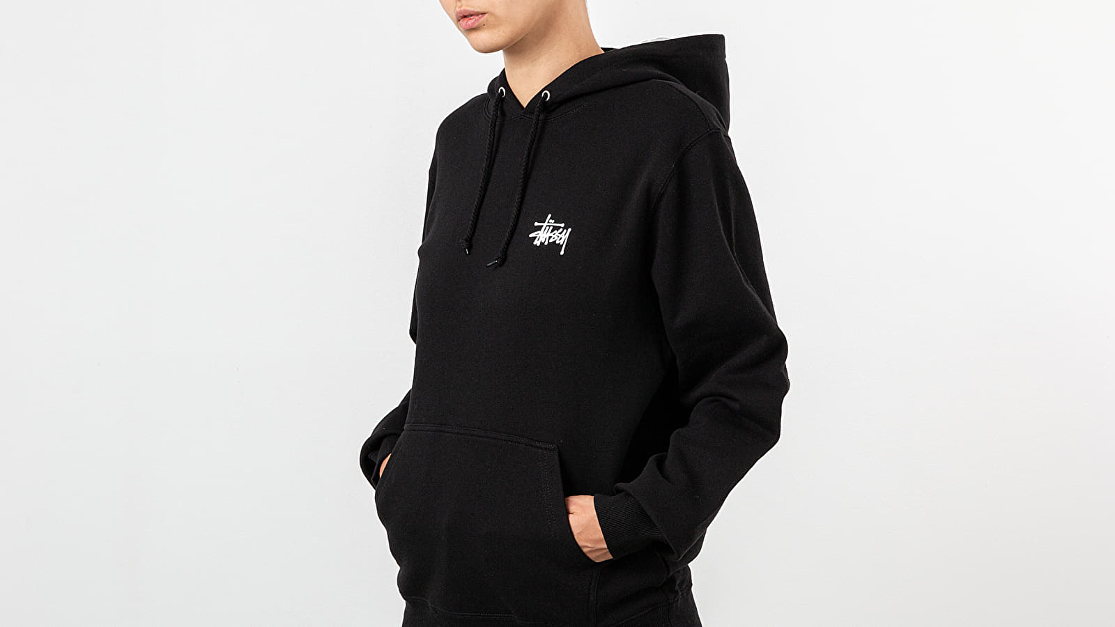 Hoodies and sweatshirts  Stussy Basic Stussy Hoodie Black