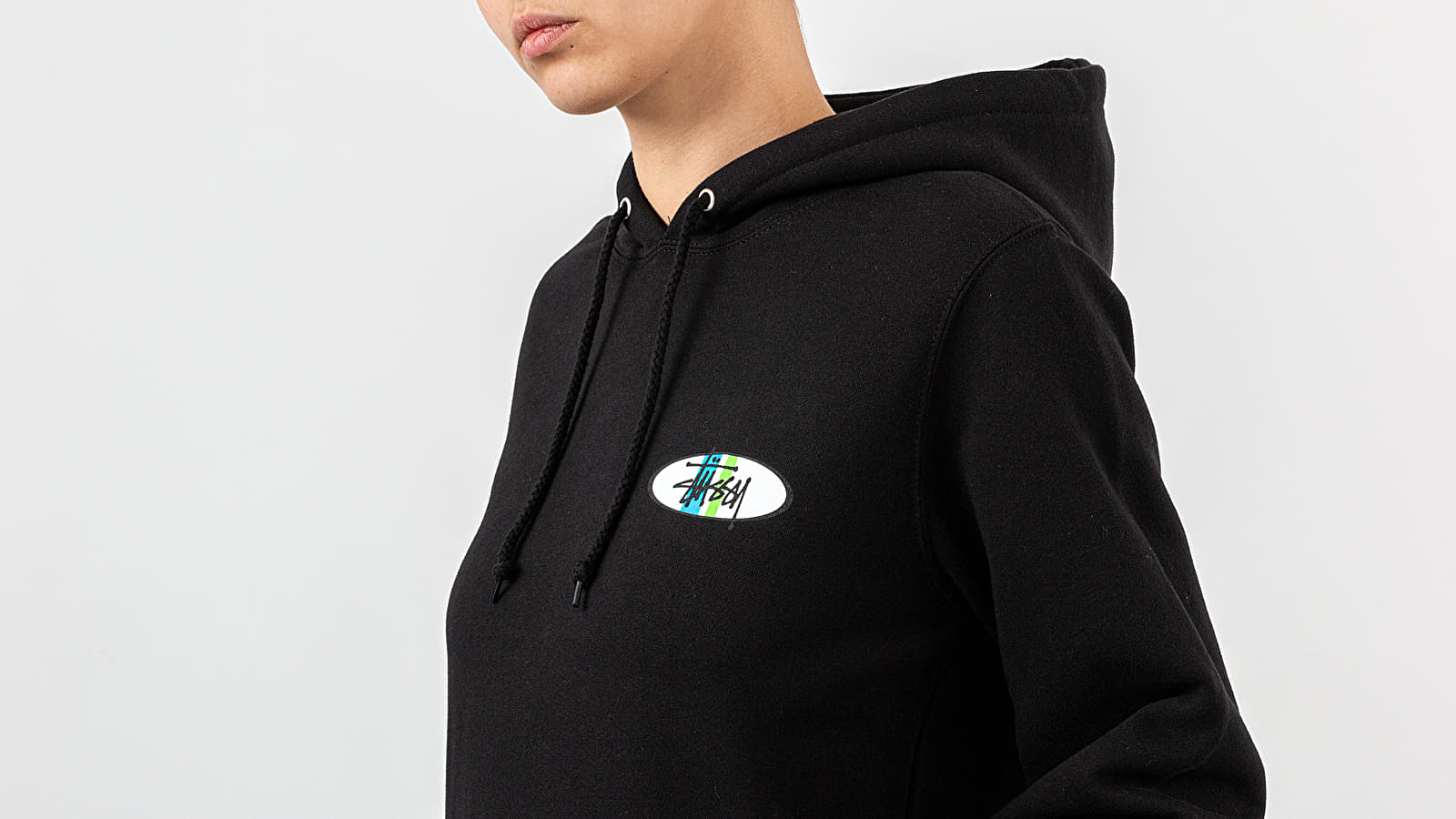 Felpe Stüssy Two Bar Oval Hoodie Black