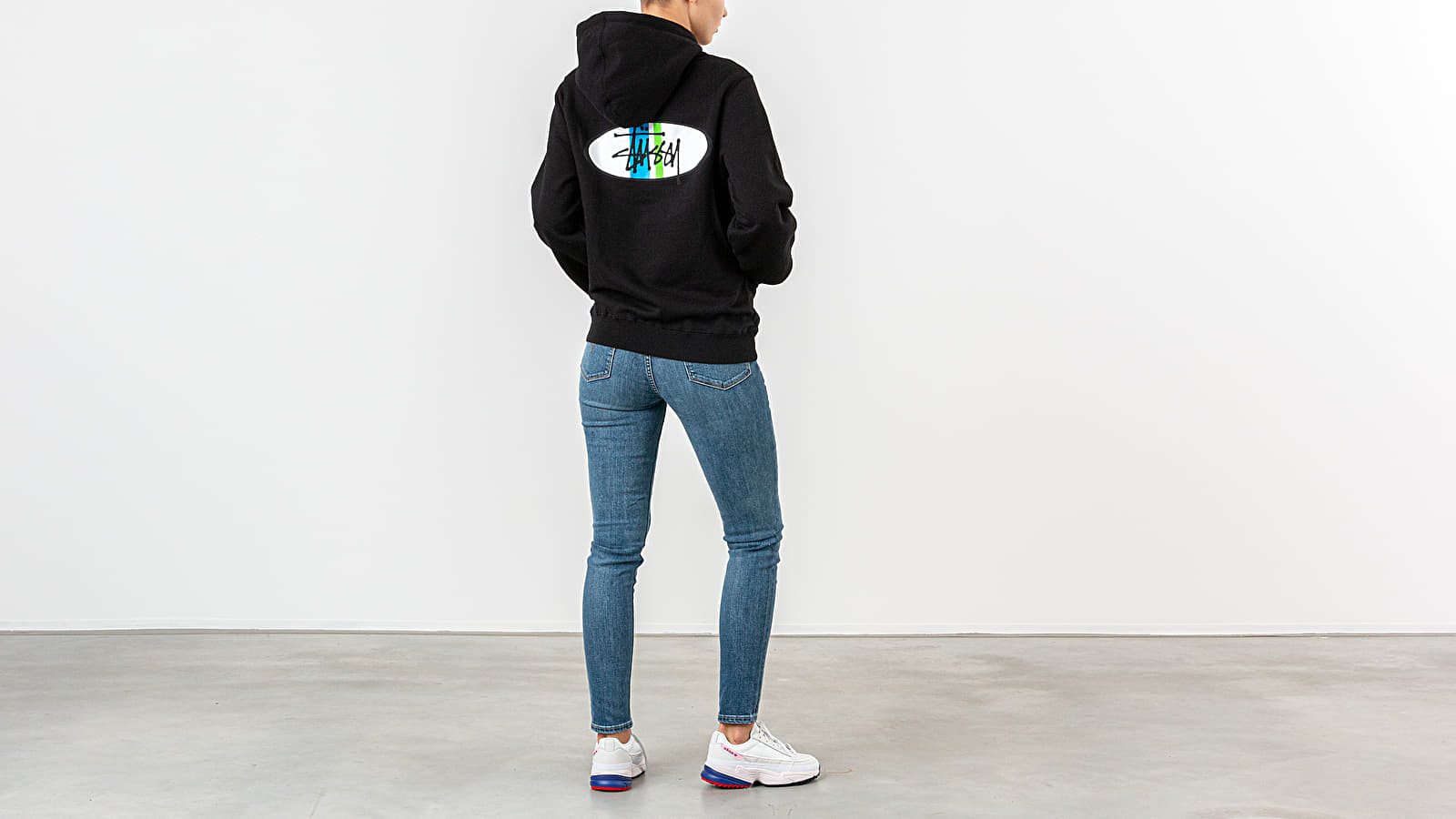 Hoodies and sweatshirts Stussy Two Bar Oval Hoodie Black Footshop
