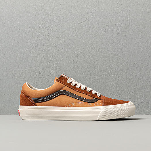 Men s shoes Vans OG Old Skool LX Suede Canvas Monks Robe Brown Footshop