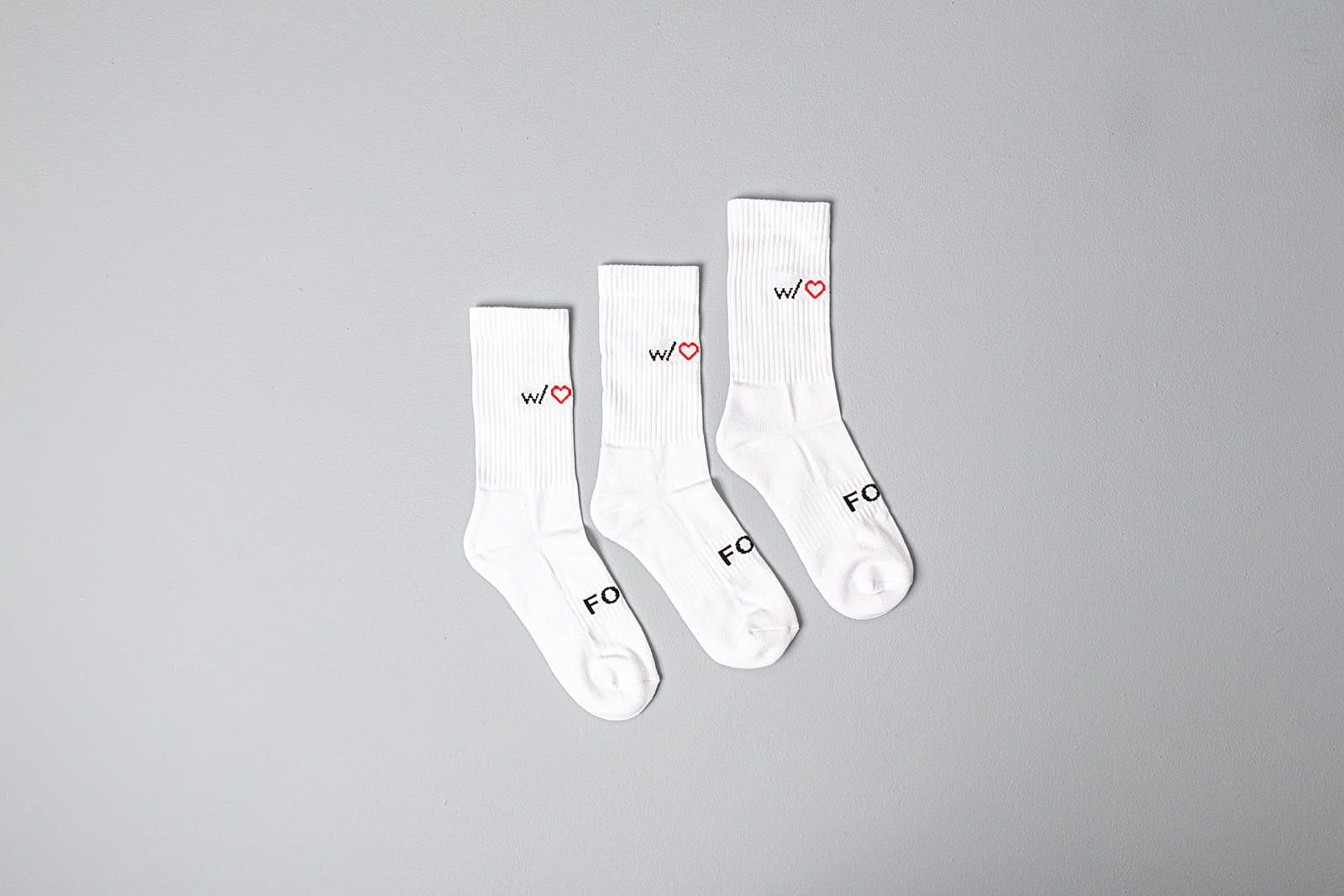 Zoknik Footshop Socks 3-Pack White