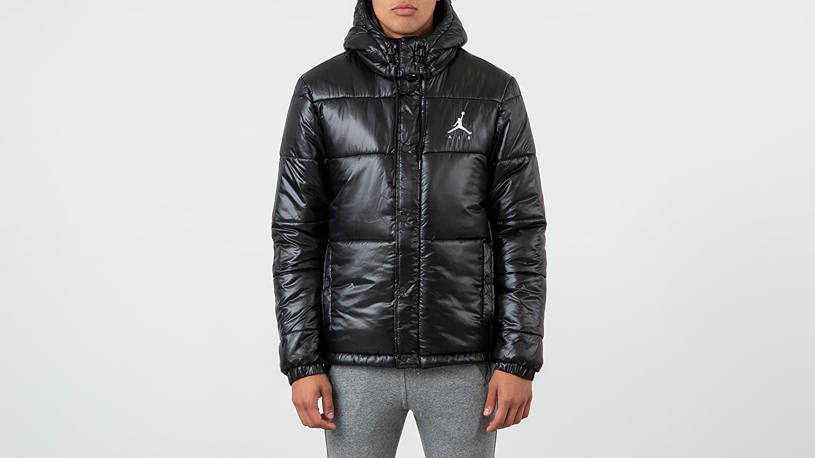 Geci Jordan Jumpman Puffer Jacket Black/ White