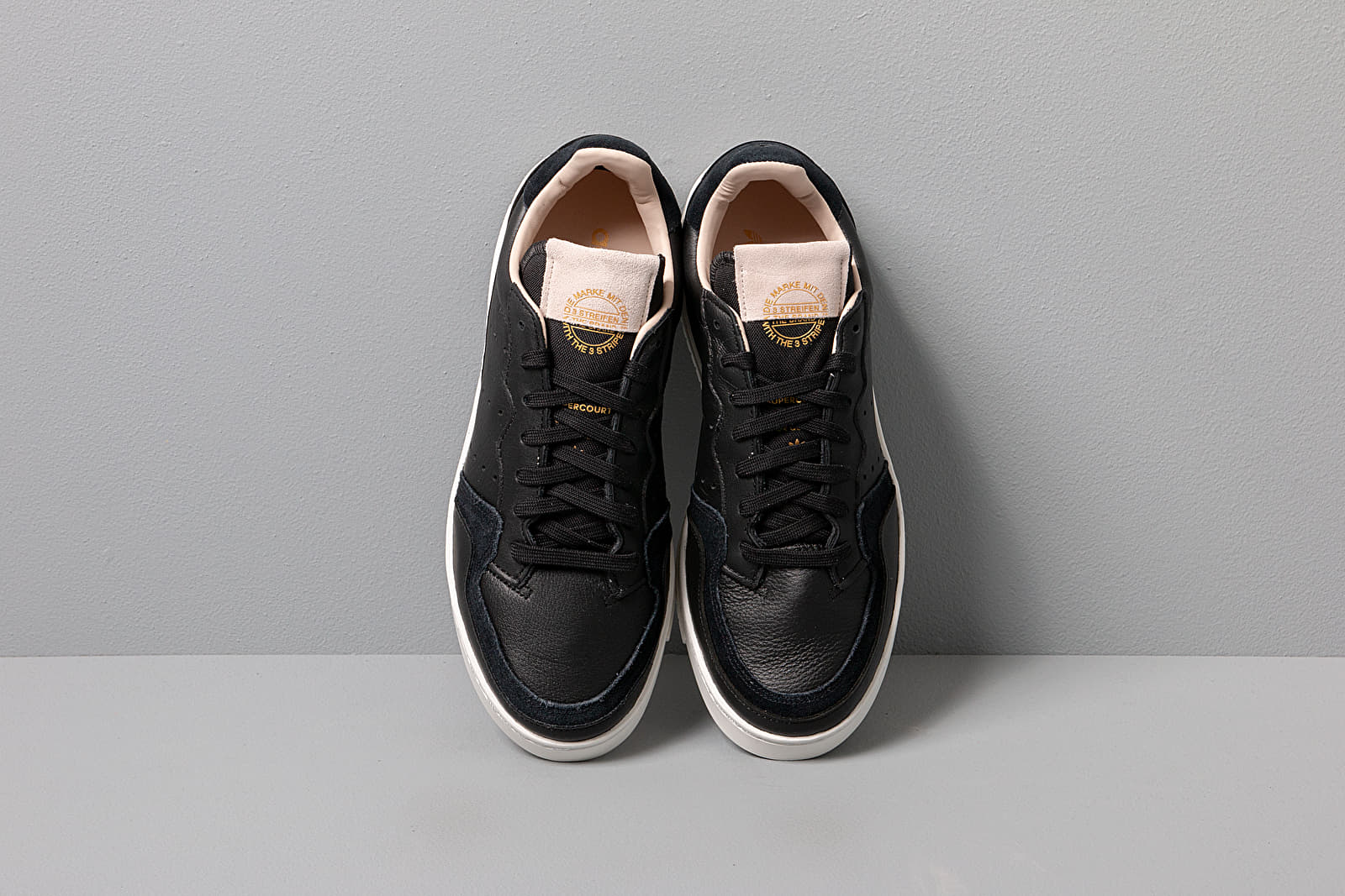 Men's shoes adidas Supercourt Core Black/ Core Black/ Crystal White