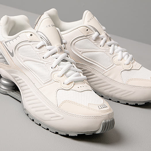 Women s shoes Nike W Shox Enigma Phantom Metallic Silver White Pale Ivory Footshop