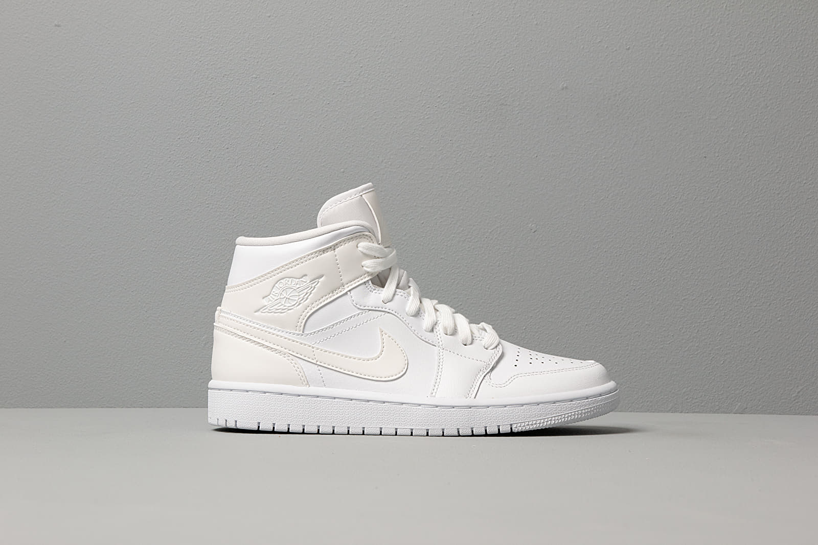 Damen Sneaker und Schuhe Wmns Air Jordan 1 Mid White/ White-White