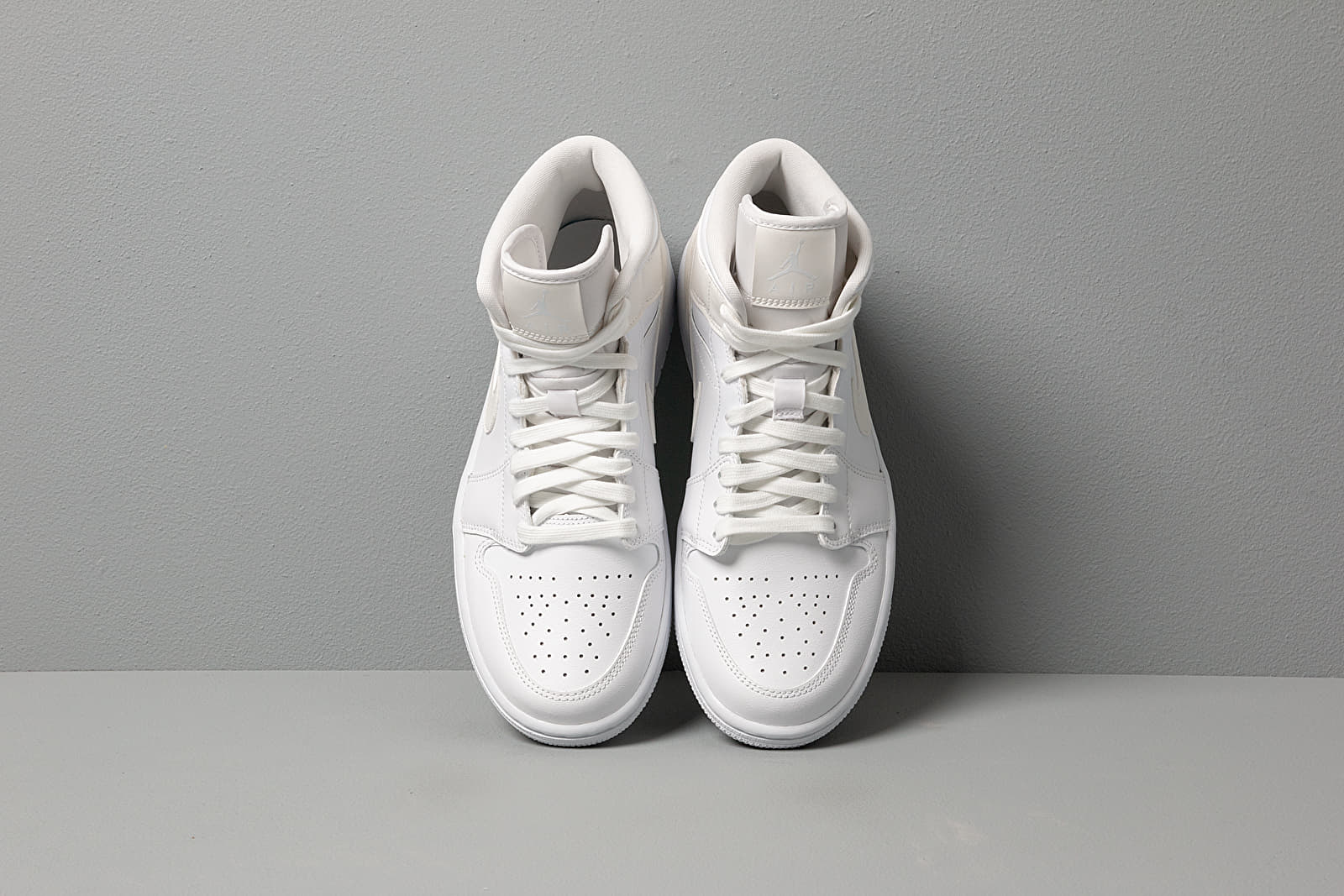 Damen Sneaker und Schuhe Wmns Air Jordan 1 Mid White/ White-White