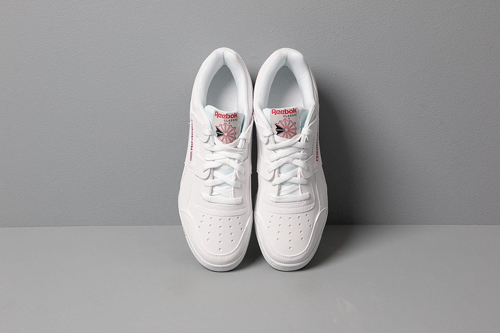 Men's shoes Reebok Workout Plus Mu White/ Skull Grey/ Red