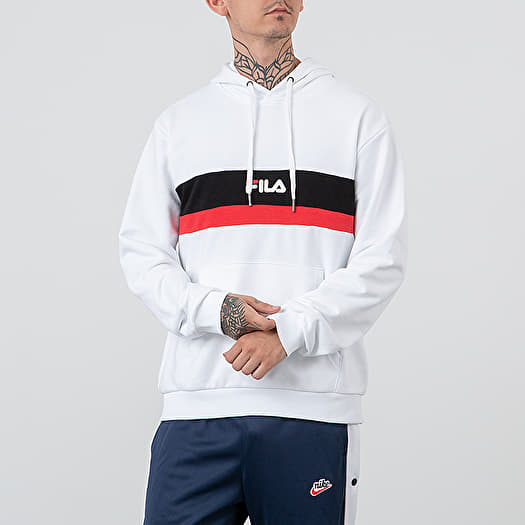 Fila hoodie red white black hotsell