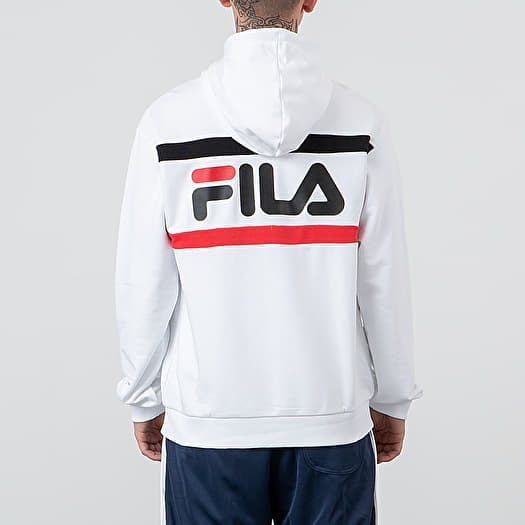 Fila hoodie shop red white black