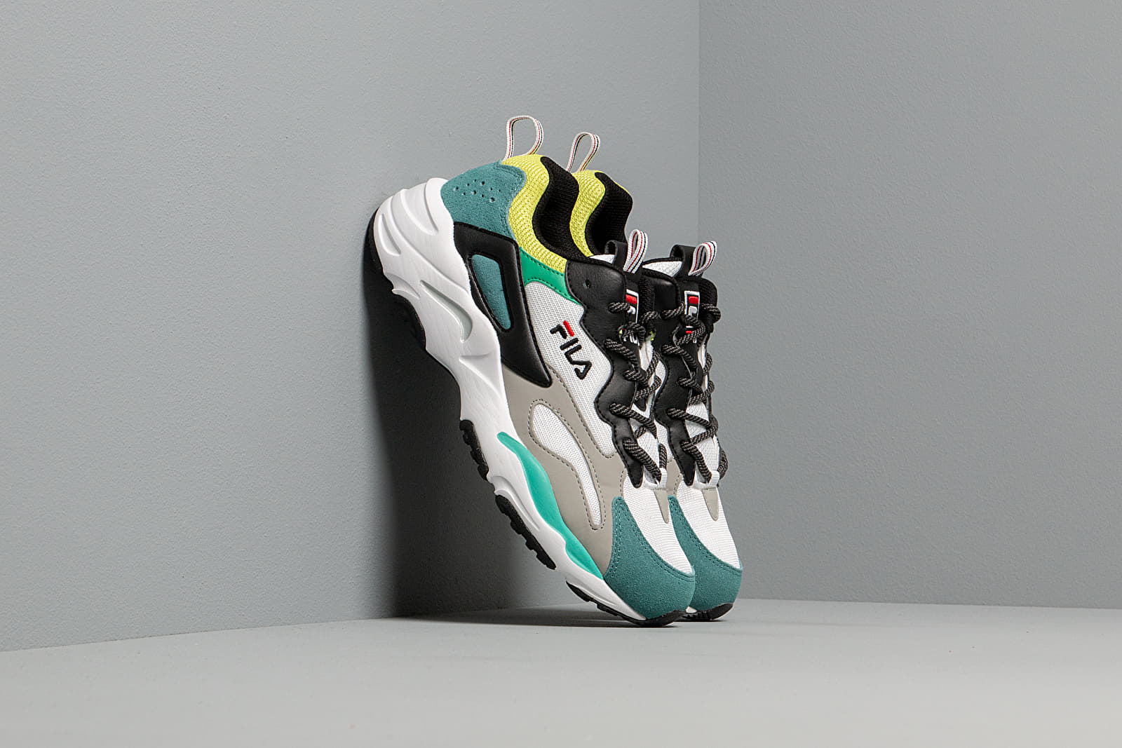 Zapatillas Hombre Fila Ray Tracer Black / Everglade / Acid Lime
